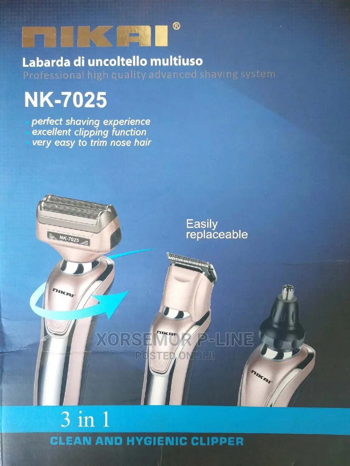 Rechargeable Nikai 3 in 1 Hair Clipper