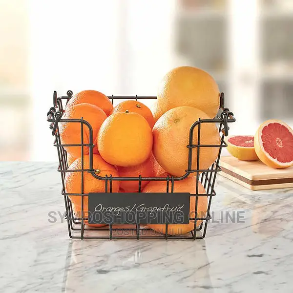 4 Tier Metal Floor Standing Fruit/Home Storage Market Basket