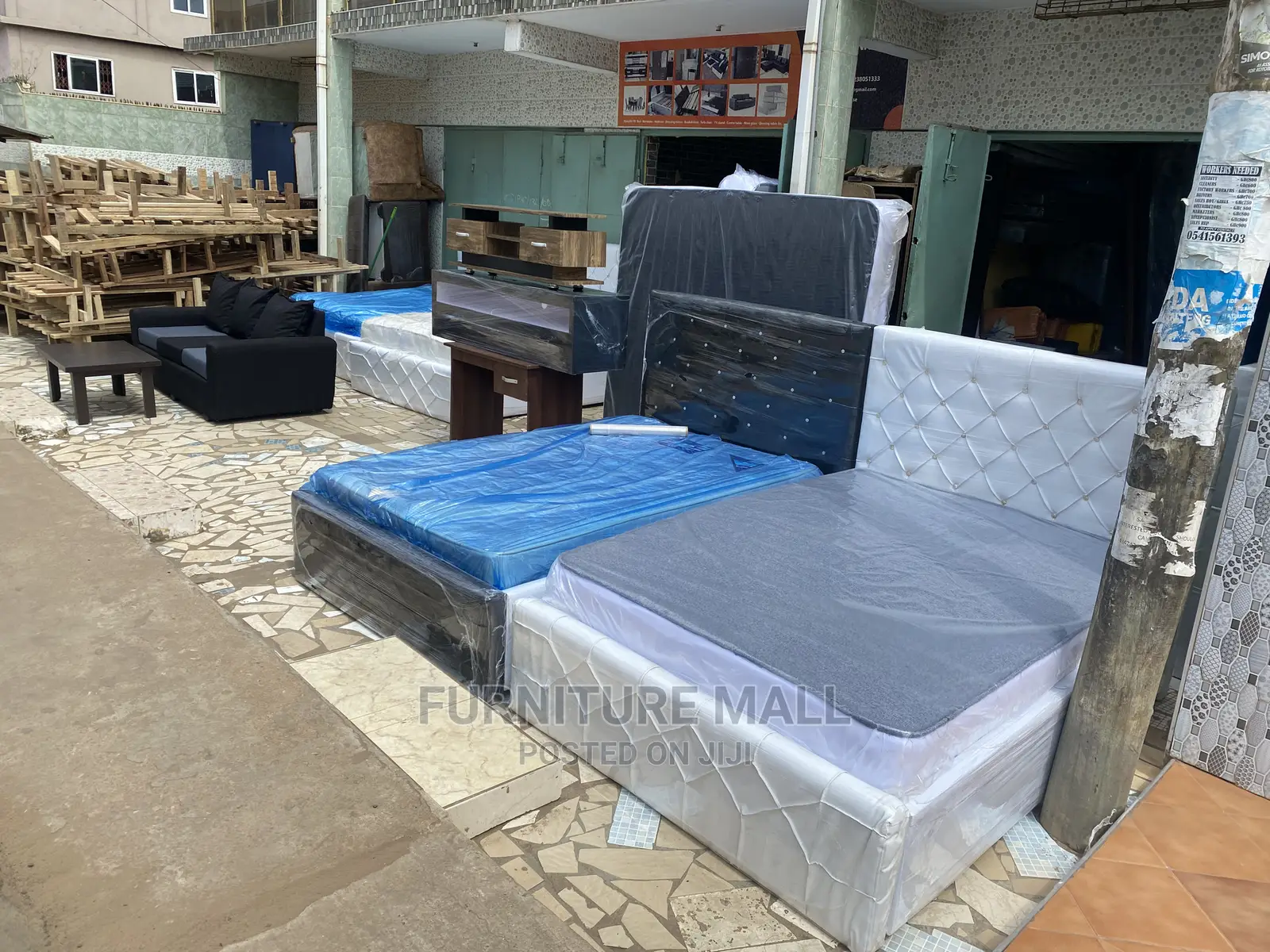 Double Bed And Mattress . Free Delivery