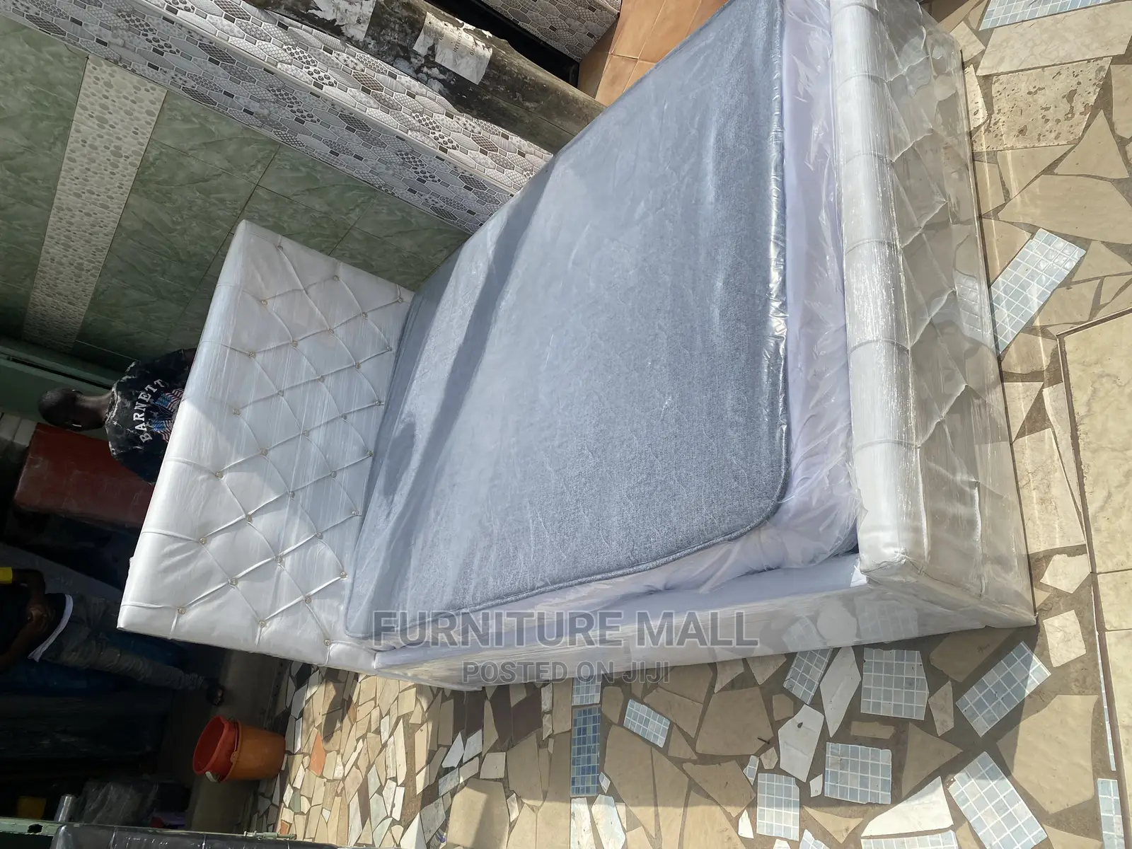 Double Bed With Mattress 54x7 . Free Delivery