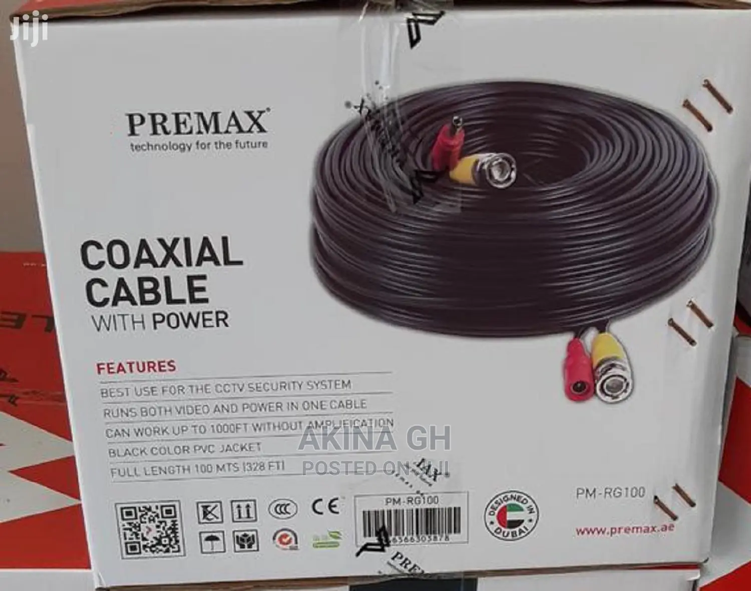 Premax Coaxial Cable With Power 100 M
