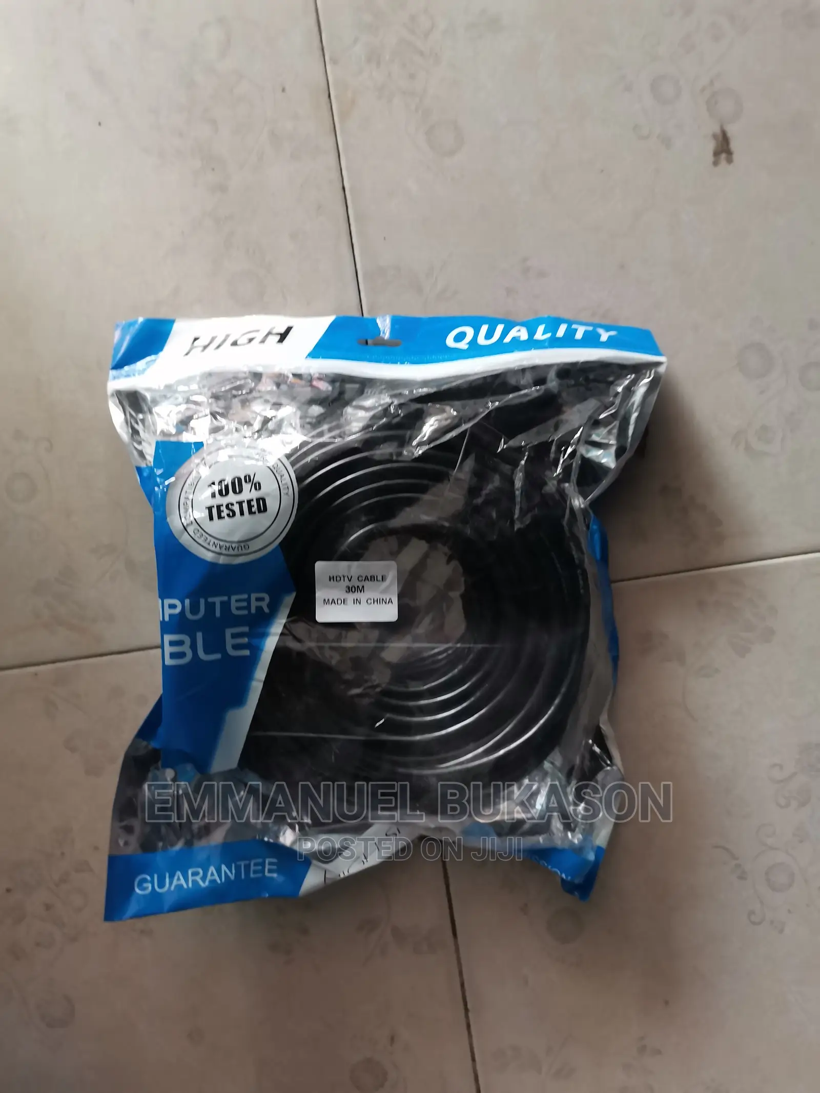 30m Black Hdmi Cable
