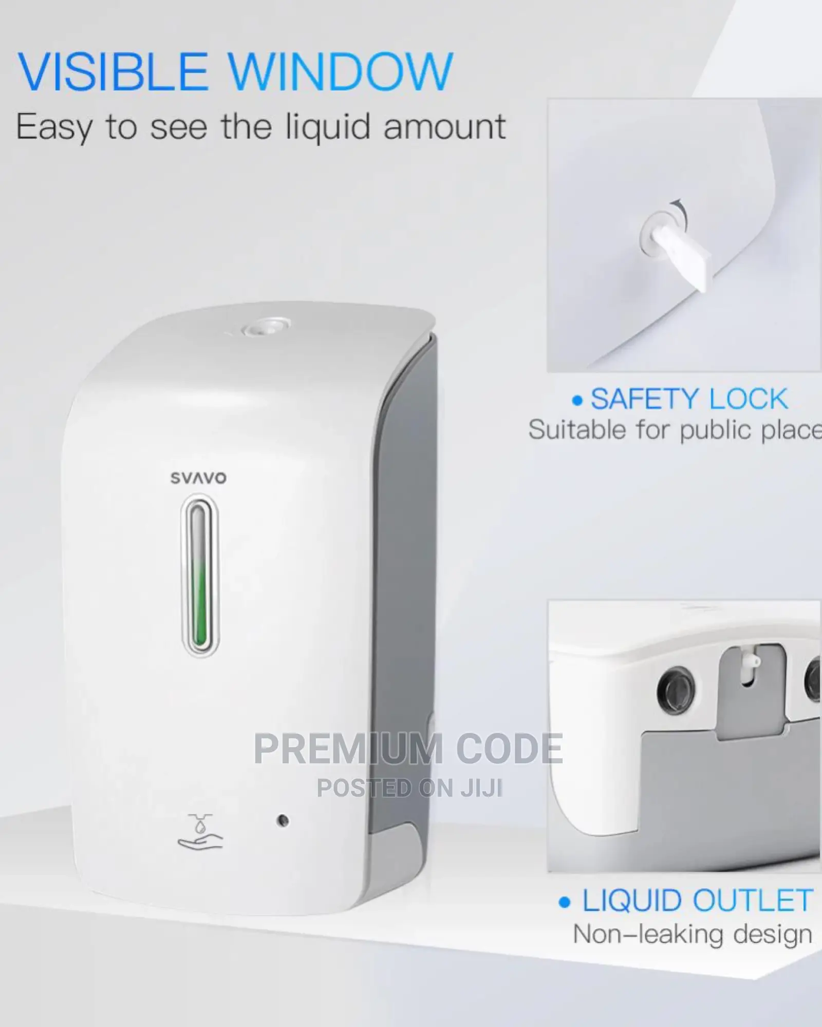 Swavo Automatic Soap/Sanitiser Gel Dispenser
