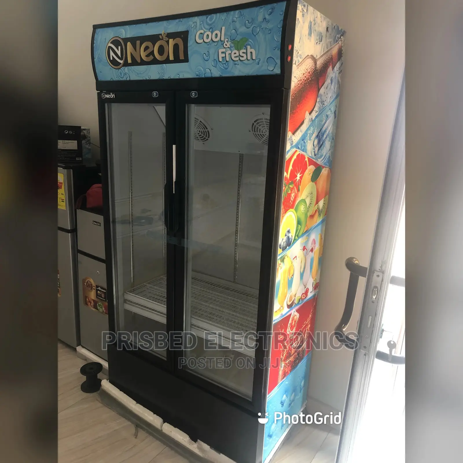 Neon Side by Side Showcase/Display Fridge 530 Litres