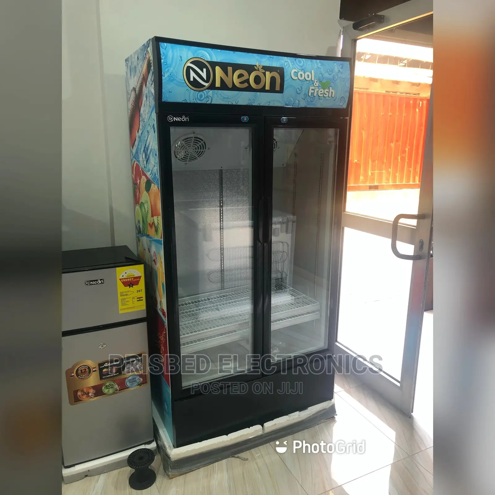 Neon Side by Side Showcase/Display Fridge 530 Litres