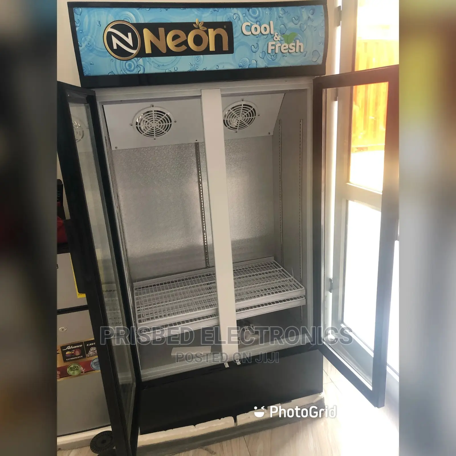 Neon Side by Side Showcase/Display Fridge 530 Litres