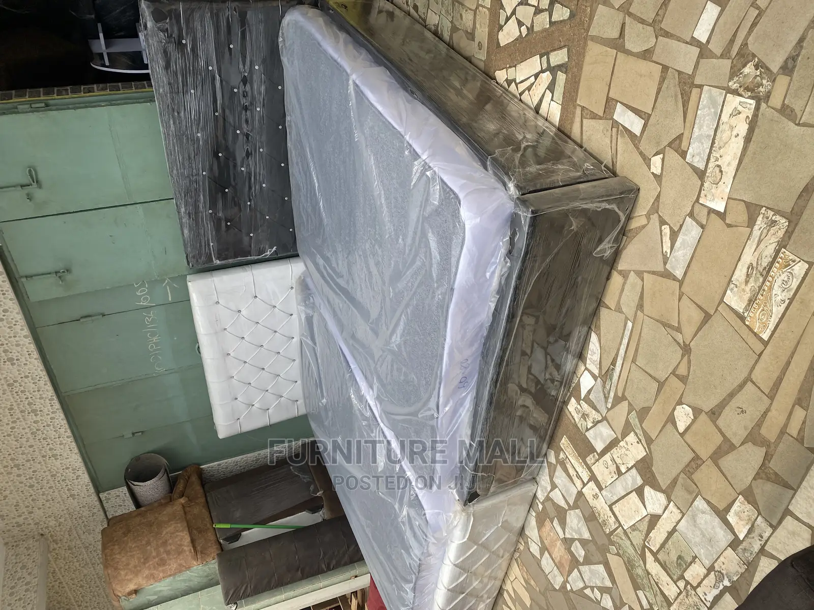 Queensize Bed With Mattress ‍. Free Delivery
