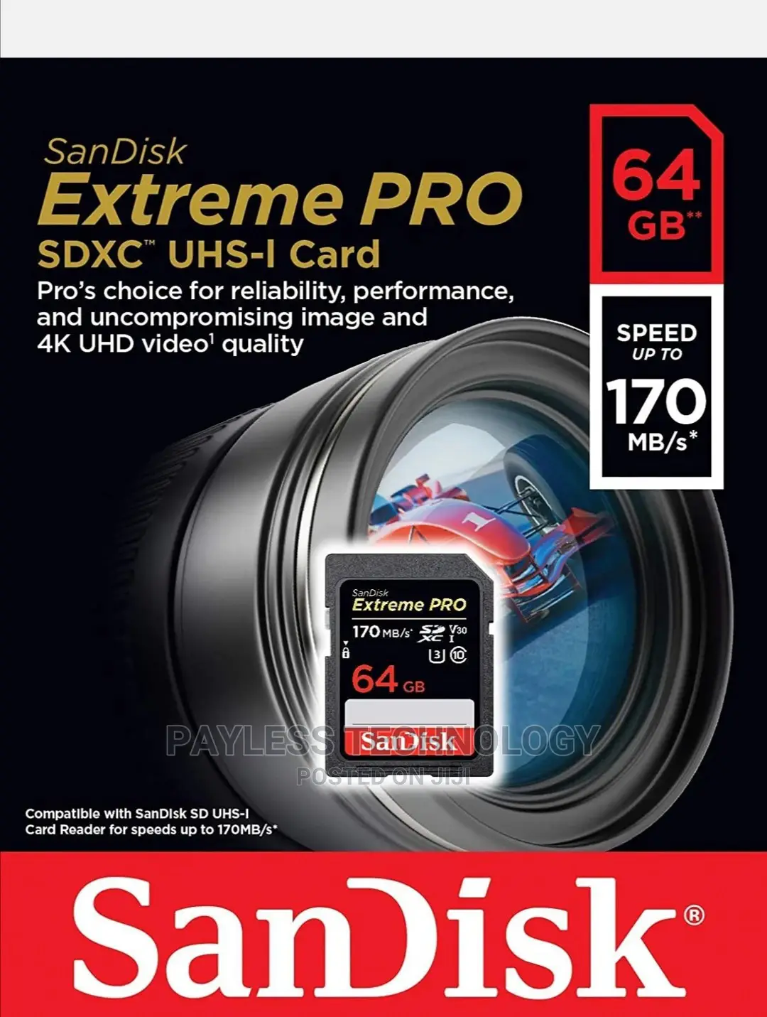 Sandisk 64gb Extreme Pro Camera Memory Card
