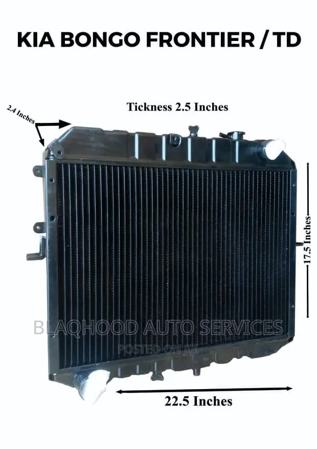 Kia Bongo Frontier/Td Brand New Radiator Tank Available