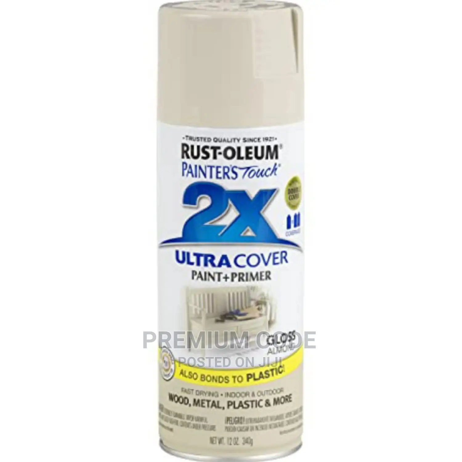 Spray Paint, Gloss Almond, 2X Ultra Cover, Rust-Oleum