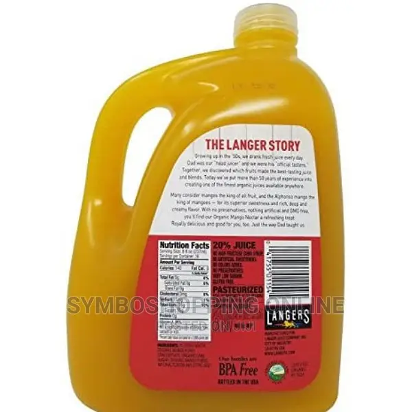 Langers Organic Mango Nectar, 1 Gallon