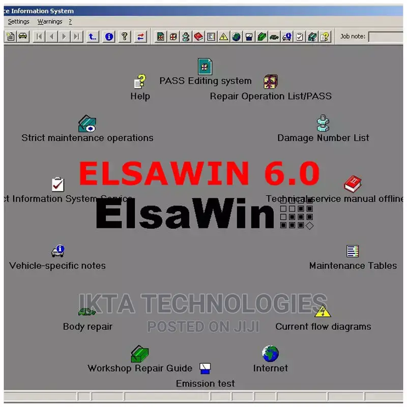 Auto Repair Software ELSAWIN 6.0 for V-W, Audi, Seat, Skoda