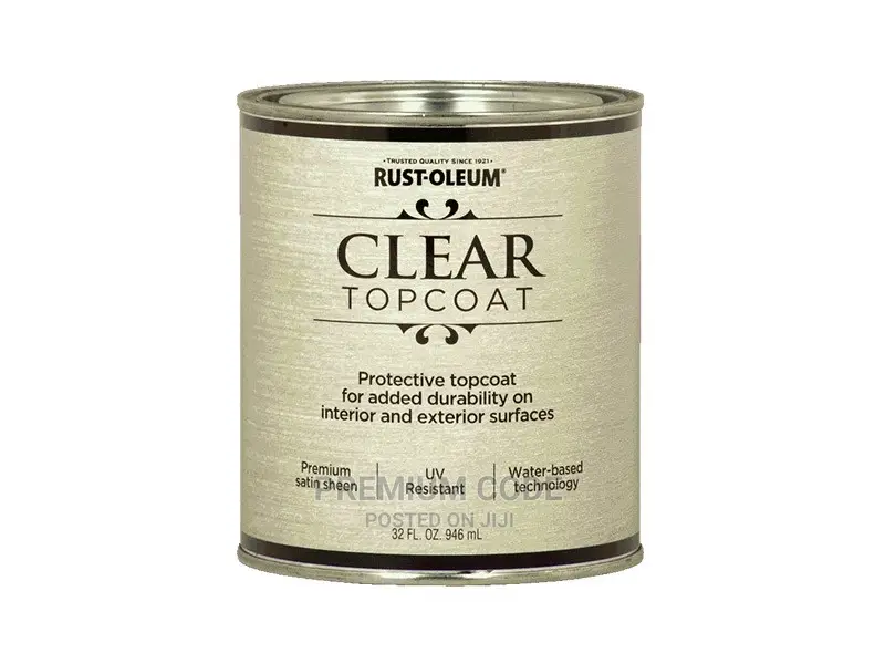 Clear Top Coat Satin, Metallic Accent