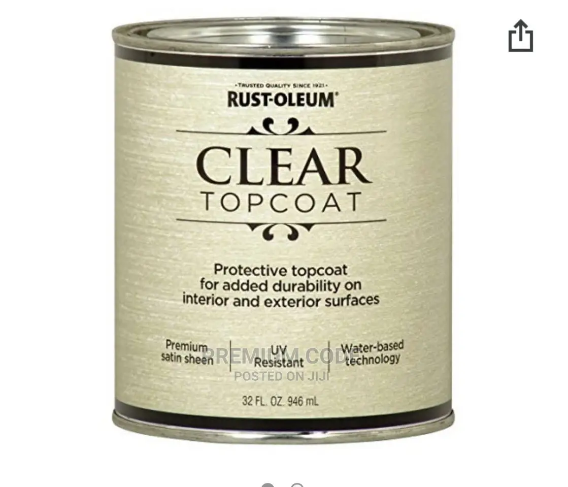 Clear Top Coat Satin, Metallic Accent