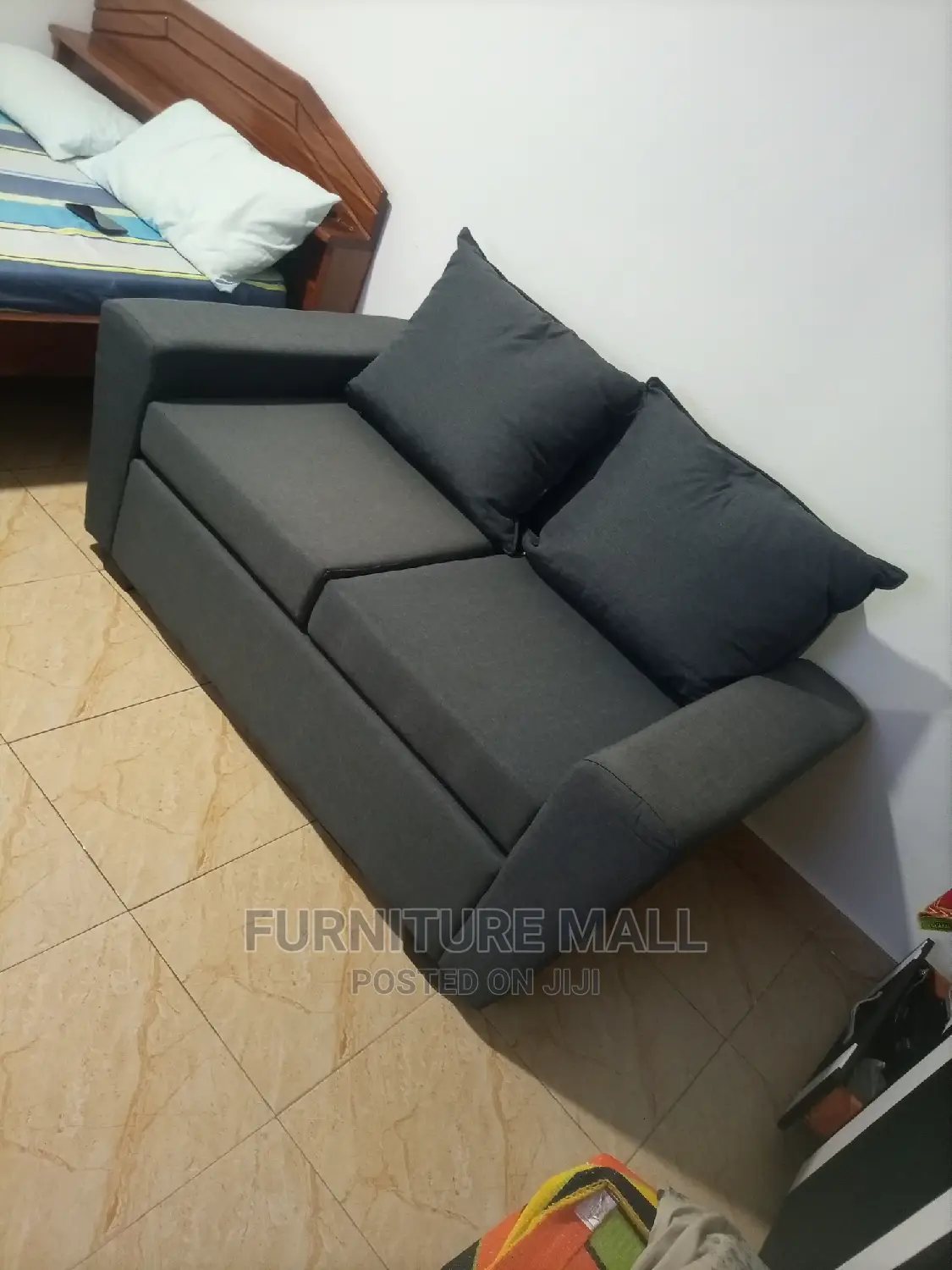 New Gray Two in One Sofa. Free Delivery