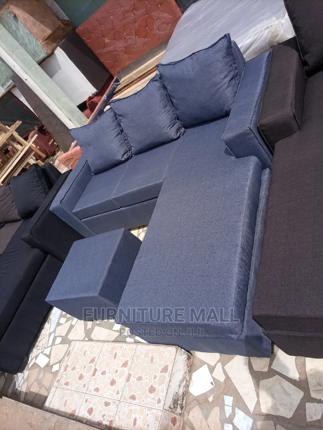 Gray Colored L Shape. Free Delivery