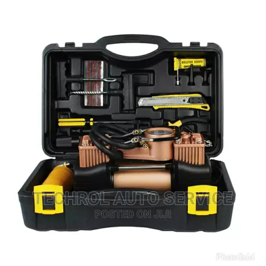 Car Tyre Pump With Repair Kit