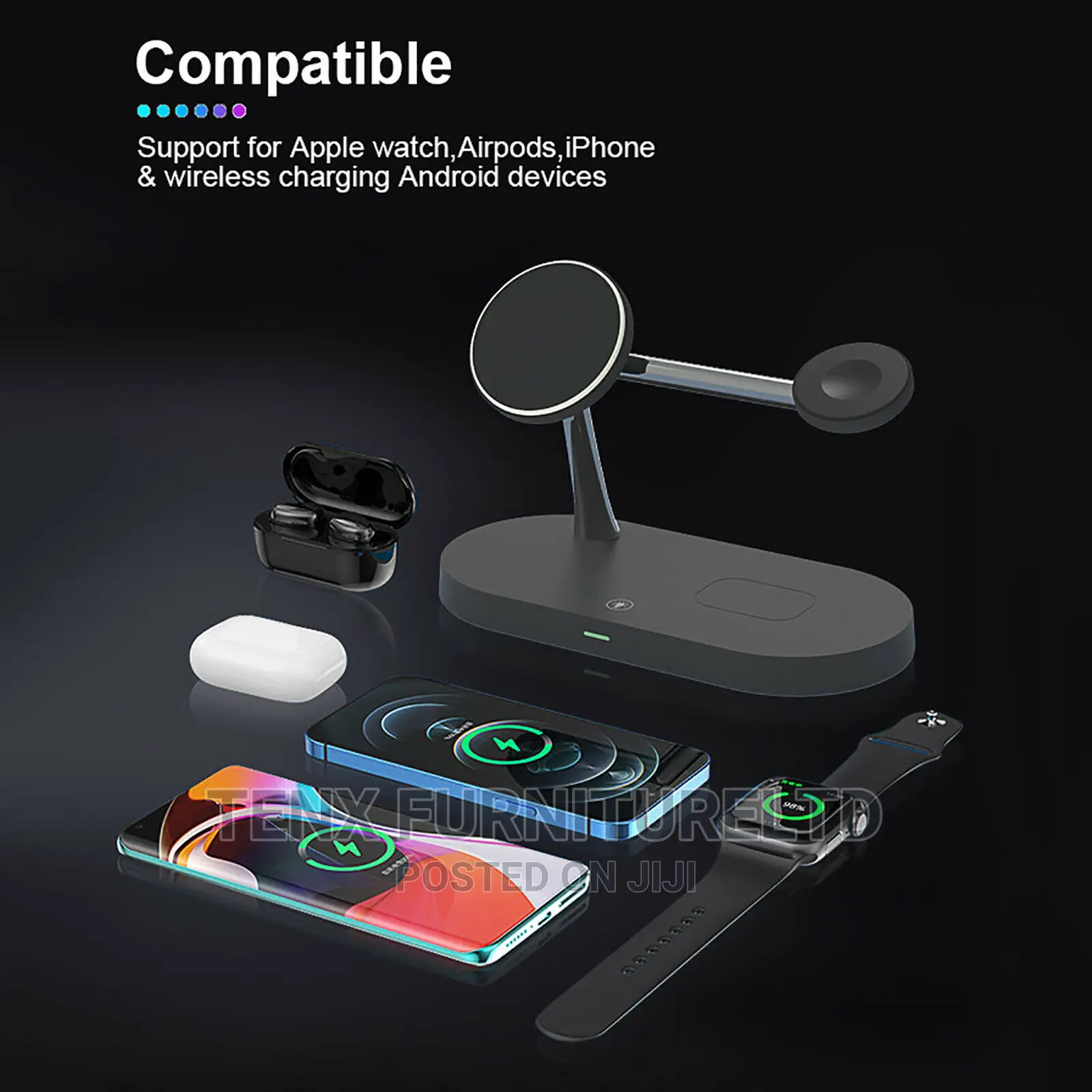 Wireless Fast Charging Dock Station (5 in 1)