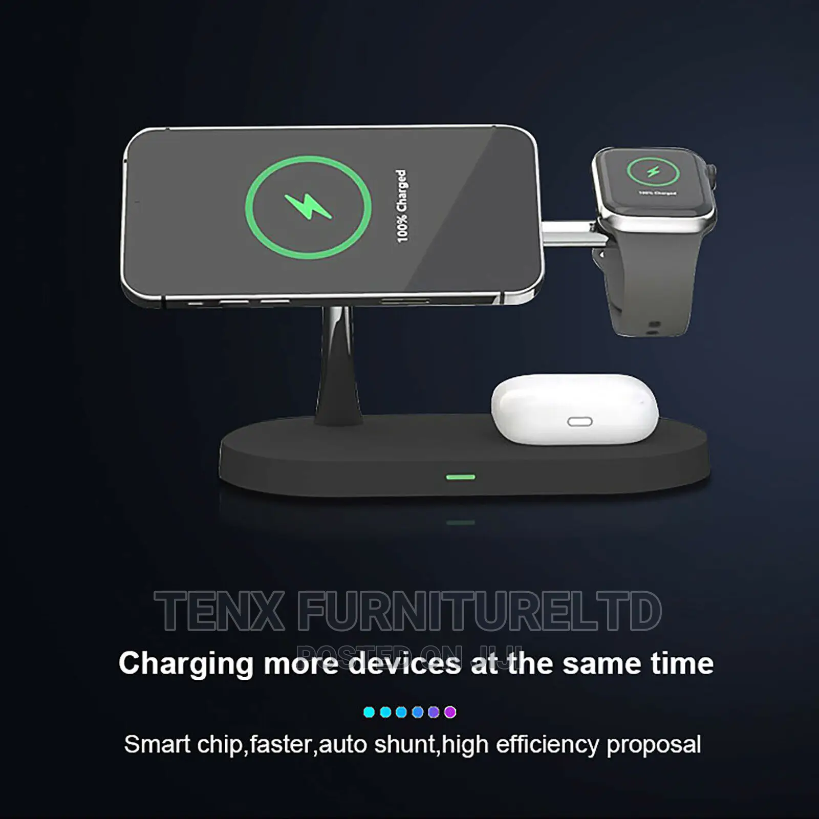 Wireless Fast Charging Dock Station (5 in 1)