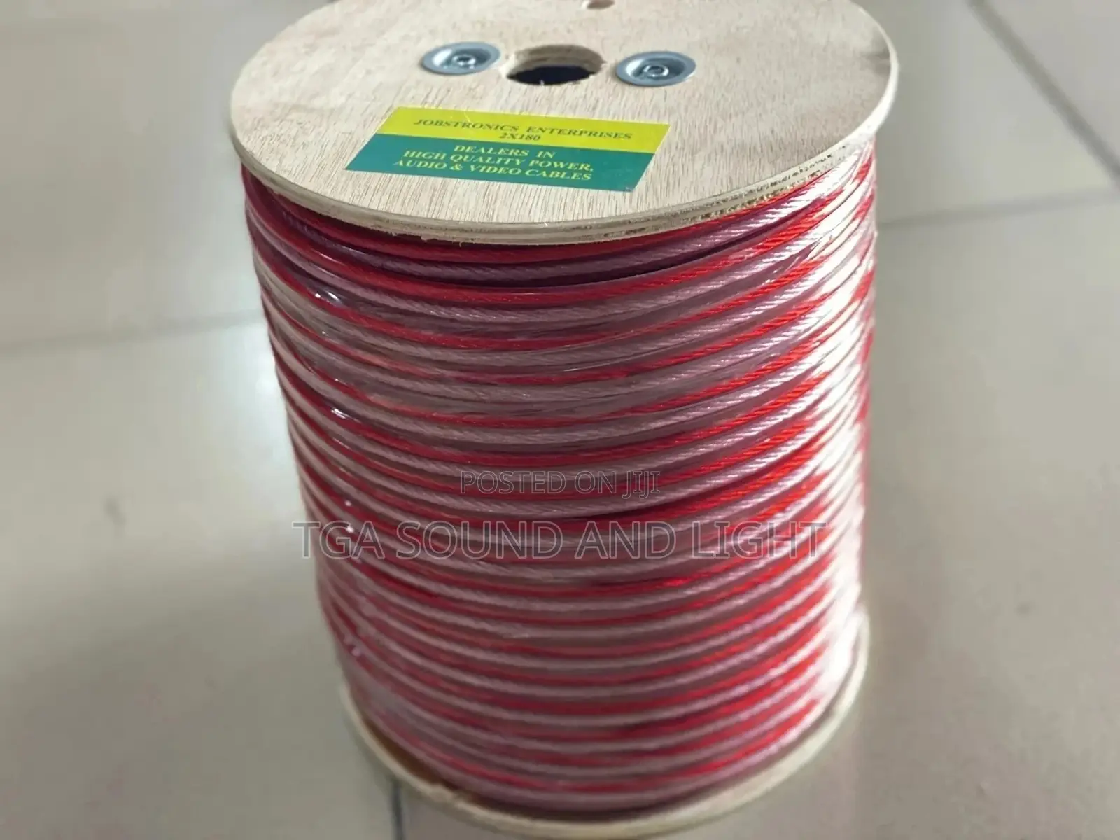 Speaker Cable Roll, 100m - Red