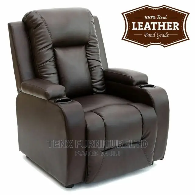 Recliner W Drink Holders Armchair Sofa Reclining Cinema