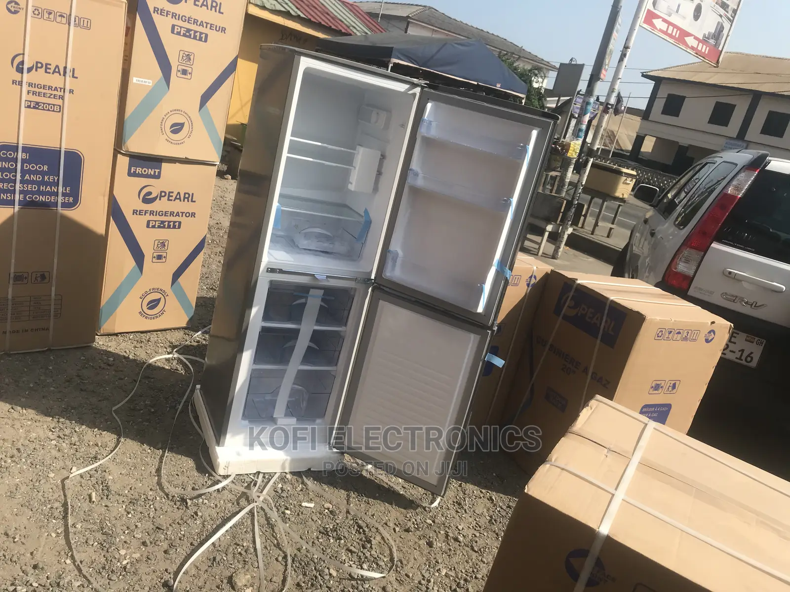 Pearl 140L 3 Shelves Bottom Freezer Refrigerator-Pf-200b