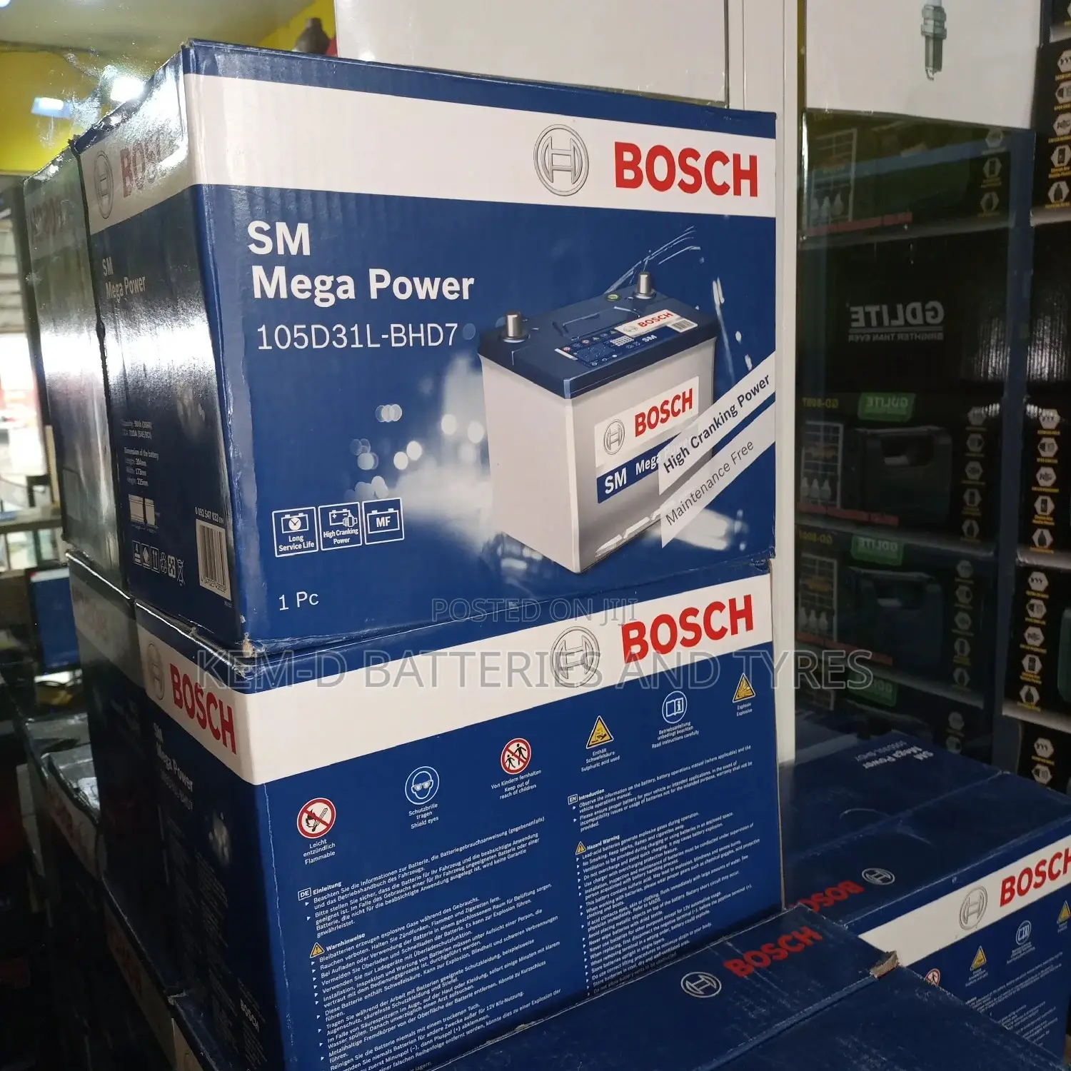 17 Plates Bosch Mega Power + Delivery