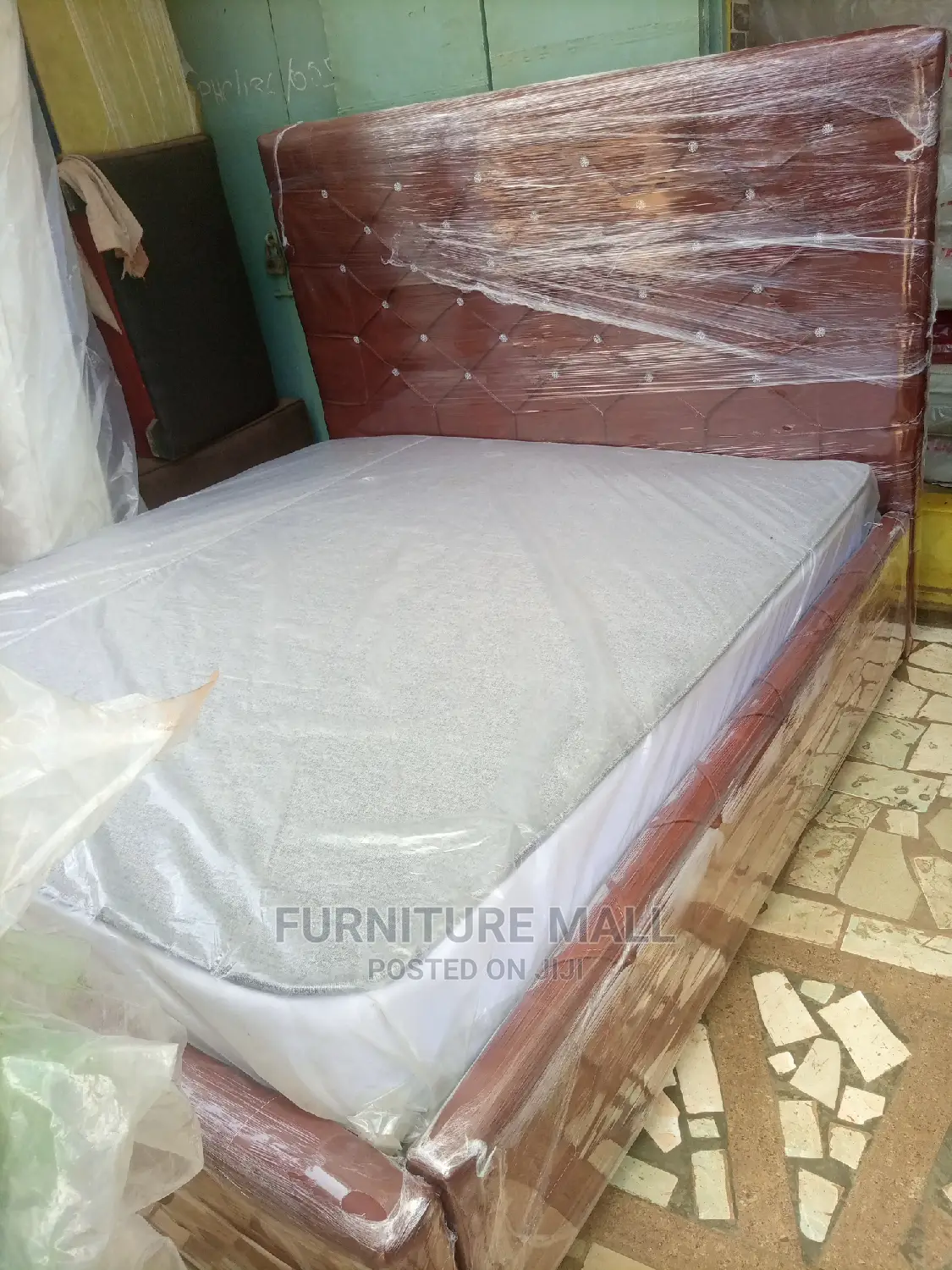 Classic Kingsize Bed With Matress . Free Delivery