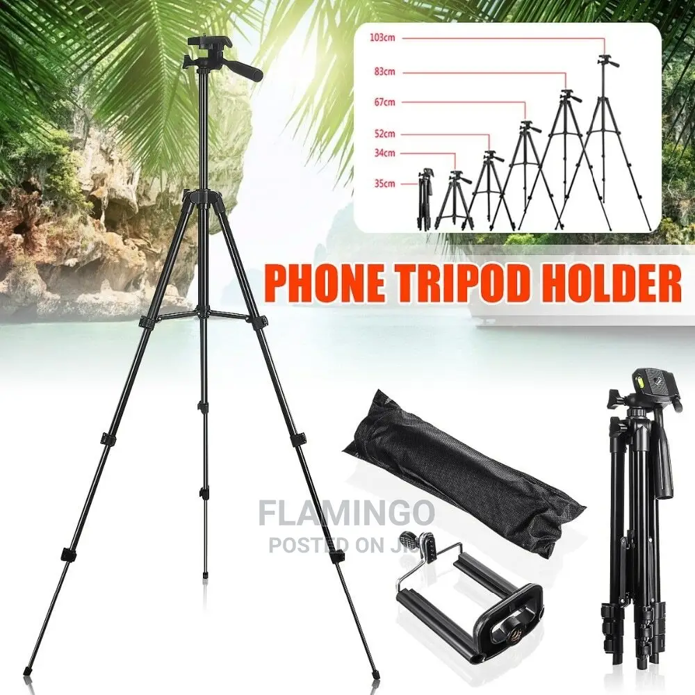 Tripod Stand for Phones and Cameras +Remote (Retractable)