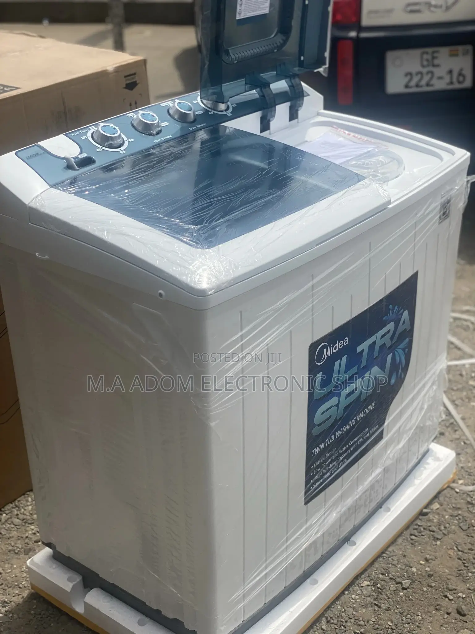 Midea12 KG Twin Tub Semi Automatic Washing Machine