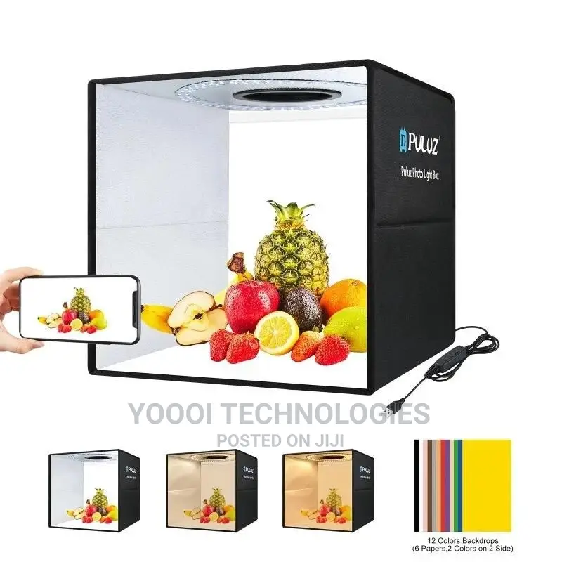40cmm Photo Studio Light Box With 12 Color Backdrops