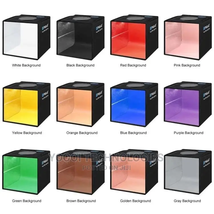 40cmm Photo Studio Light Box With 12 Color Backdrops