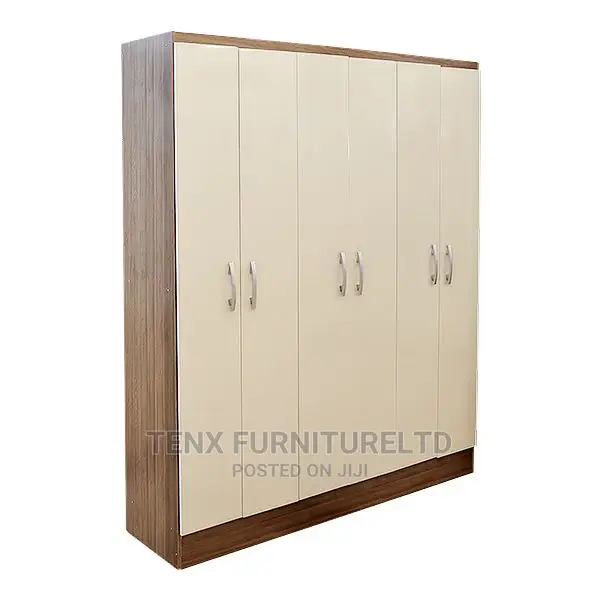 Wardrobe 6doors (Brown and White )