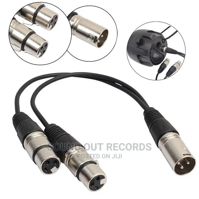 One to Dual Male or Female XLR Splitter Cables
