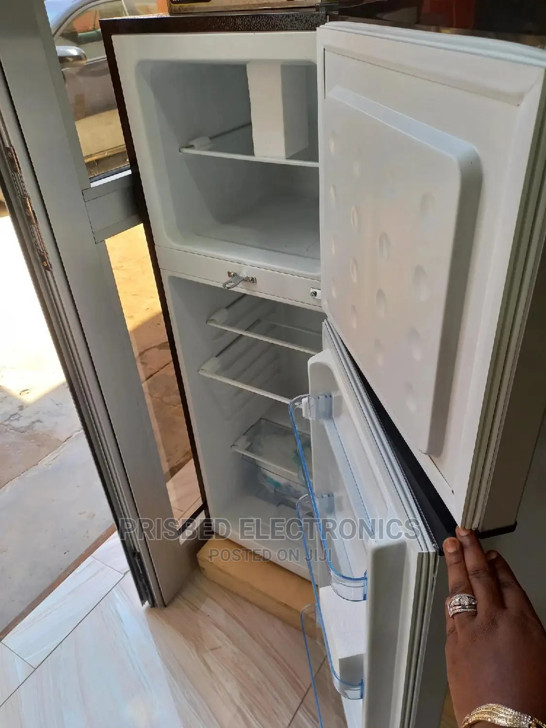 Neon Double Door Fridge 132 Litres Top Freezer