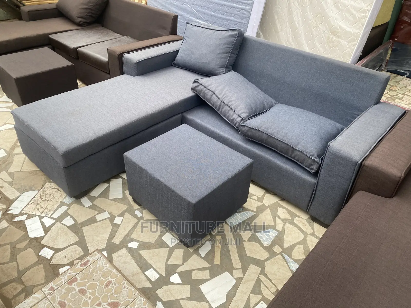 New L Shaped Sofa . Free Delivery.