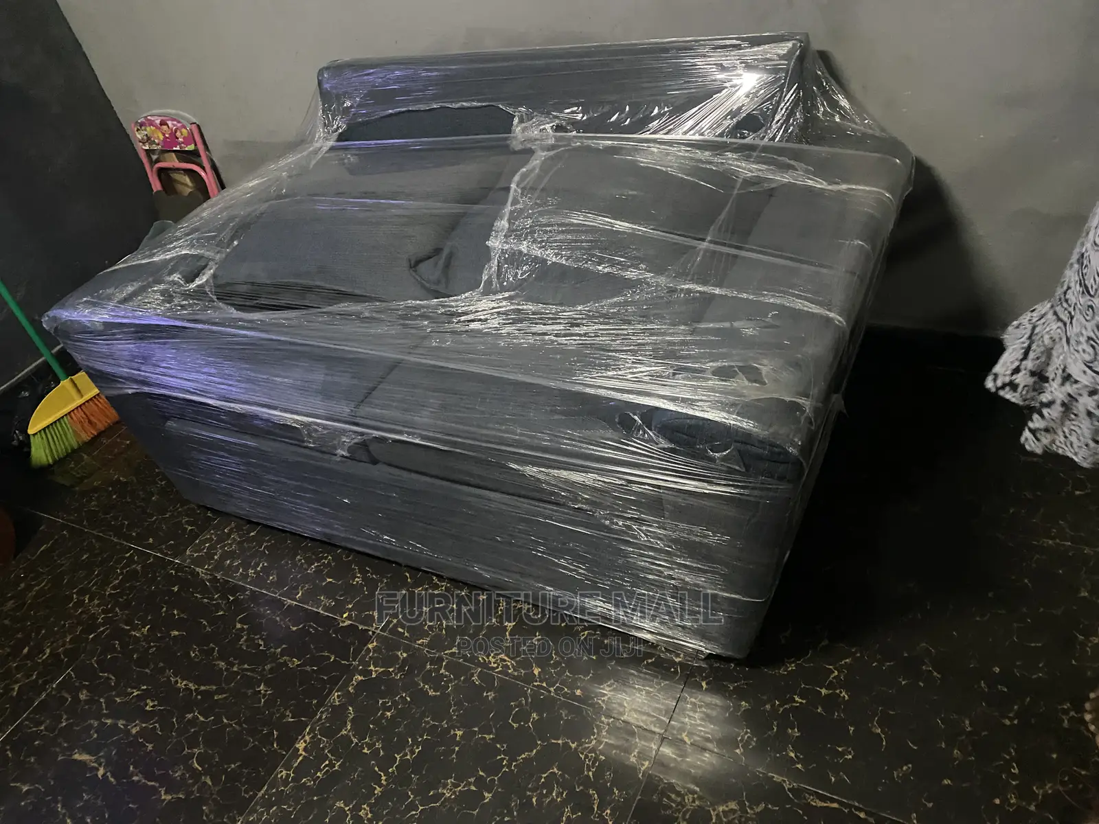 Classic 2in1 Sofa. Gray Color . Free Delivery