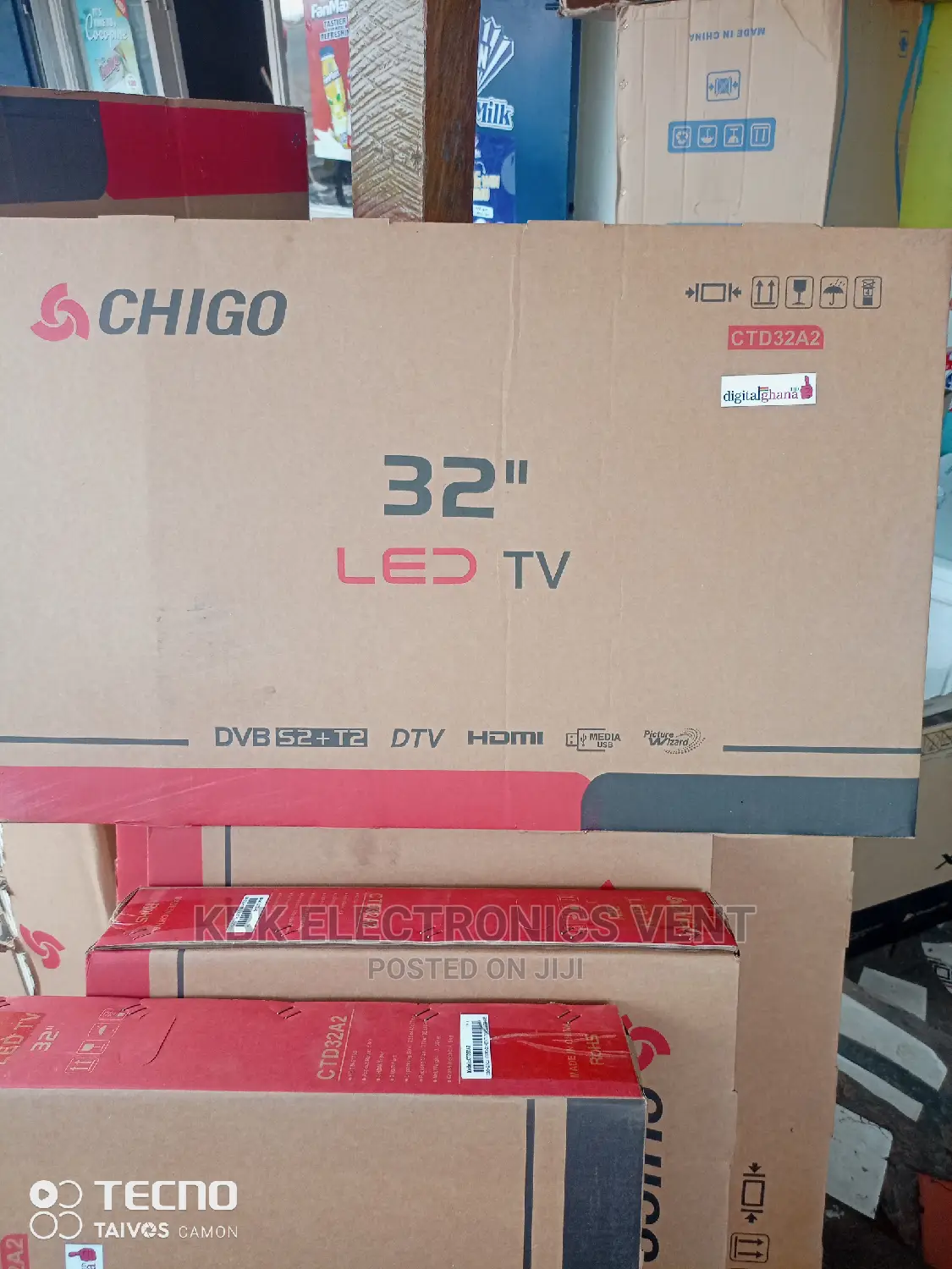 Chigo 32" Icast Satellite Digital Led Tv