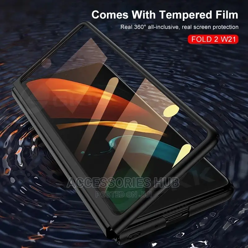 Samsung Z Fold 2 Case With Inbuilt Tempered Glass Protector