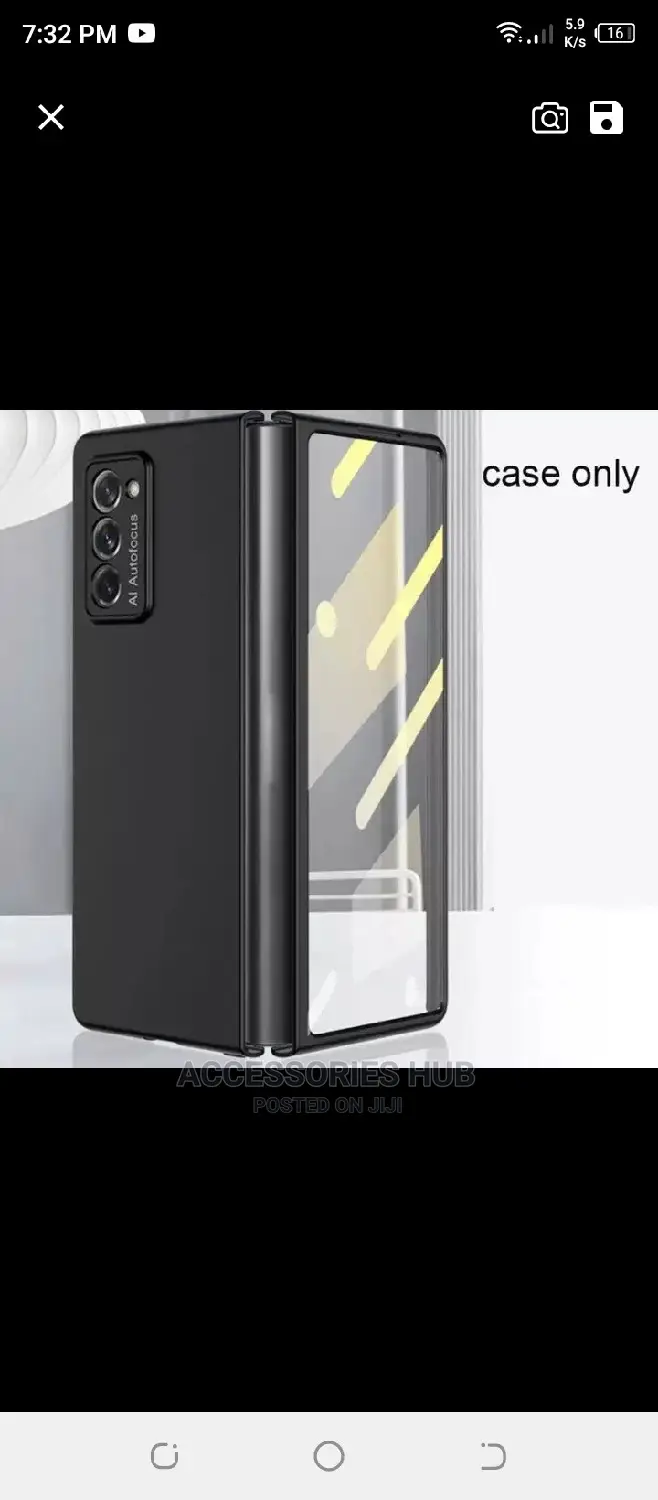 Samsung Z Fold 2 Case With Inbuilt Tempered Glass Protector