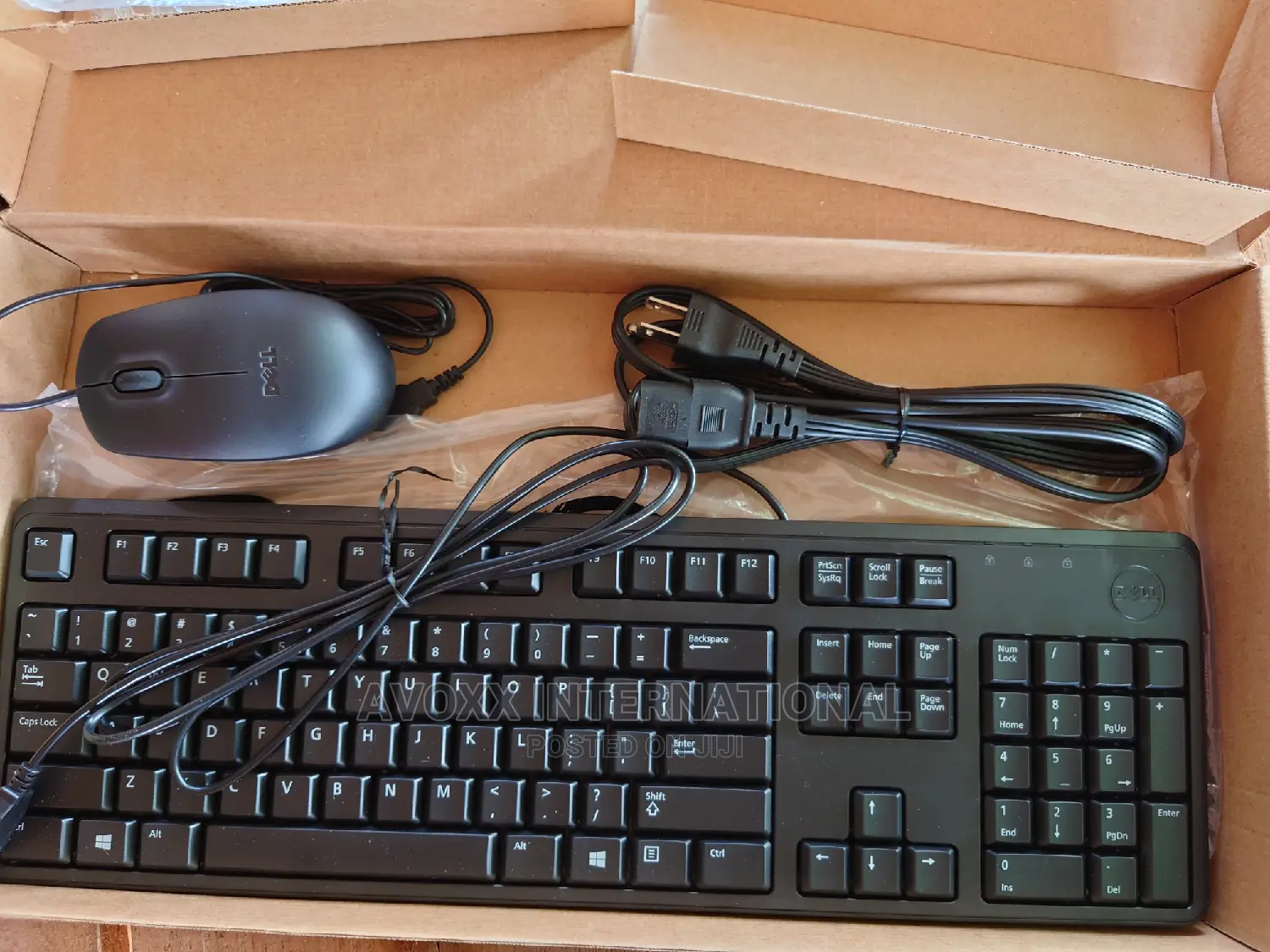 Quality Computer Keyboard, Power Cord Mouse Pack