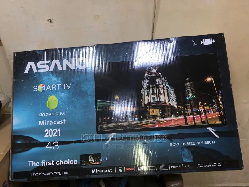 Latest Asano 43'' Smart Digital Satellite TV