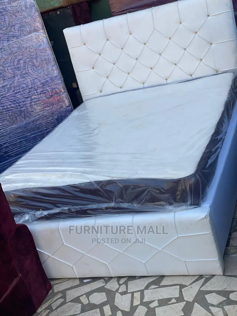 New White Queens Bed With Mattress . Free Delivery