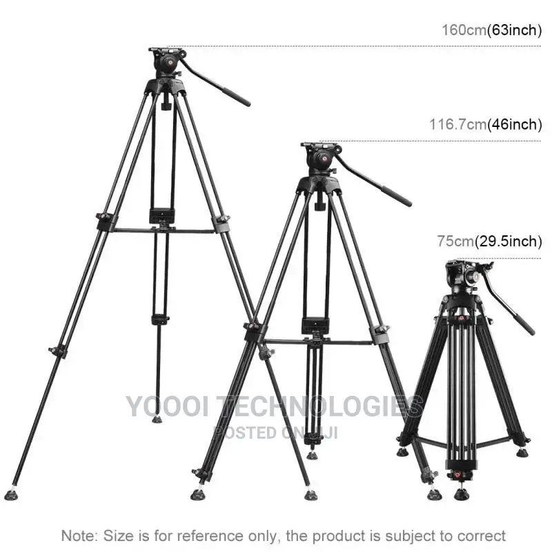 Puluz Heavy Duty Alluminum Tripod For Dslr/ Slr Cameras