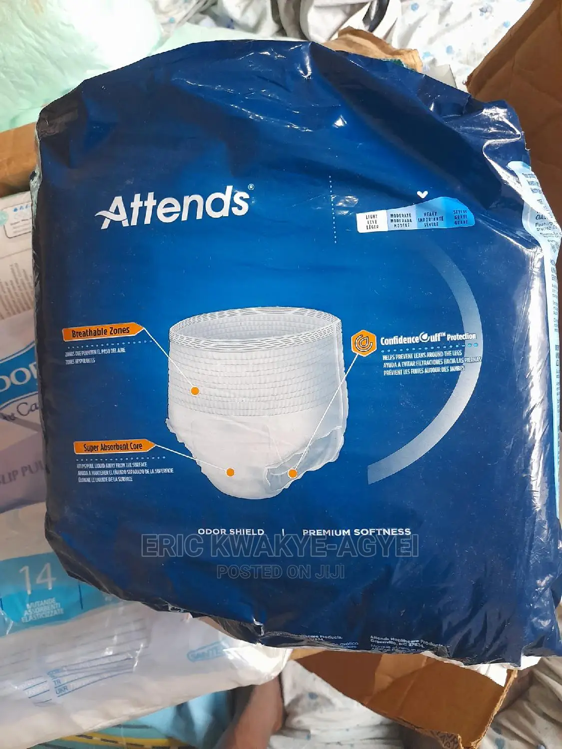 Attends Diapers XL