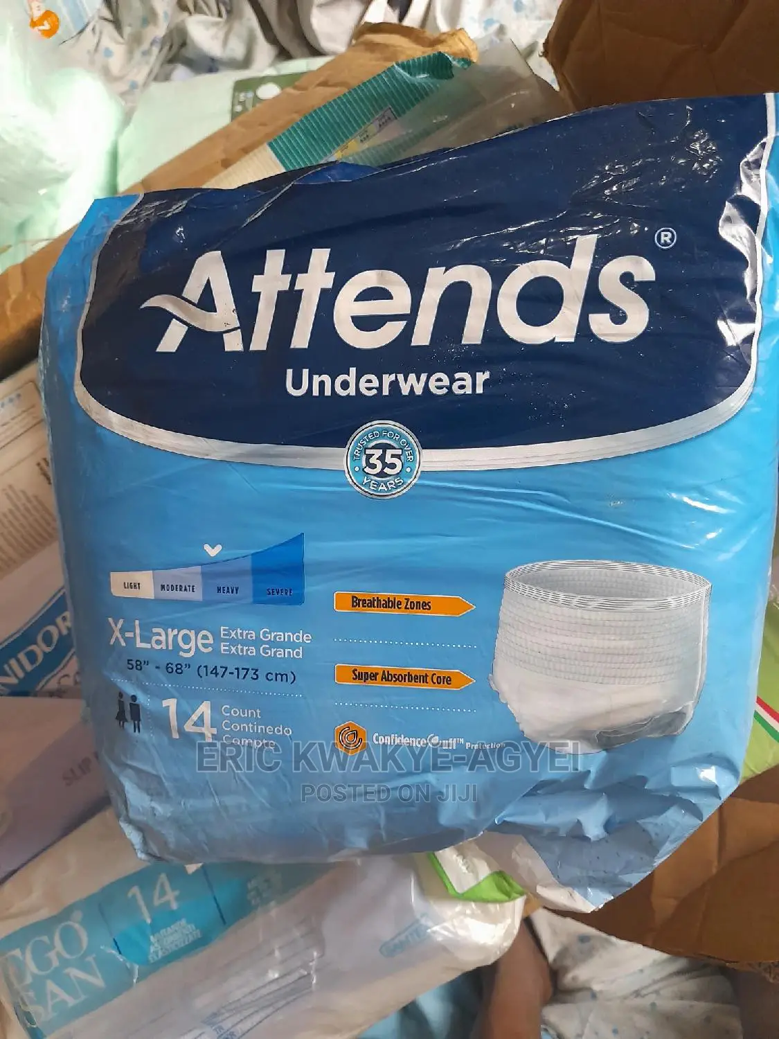 Attends Diapers XL