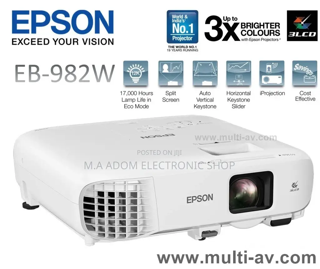 Fresh in Box Epson Eb 928w 4200L Projector + I Projection