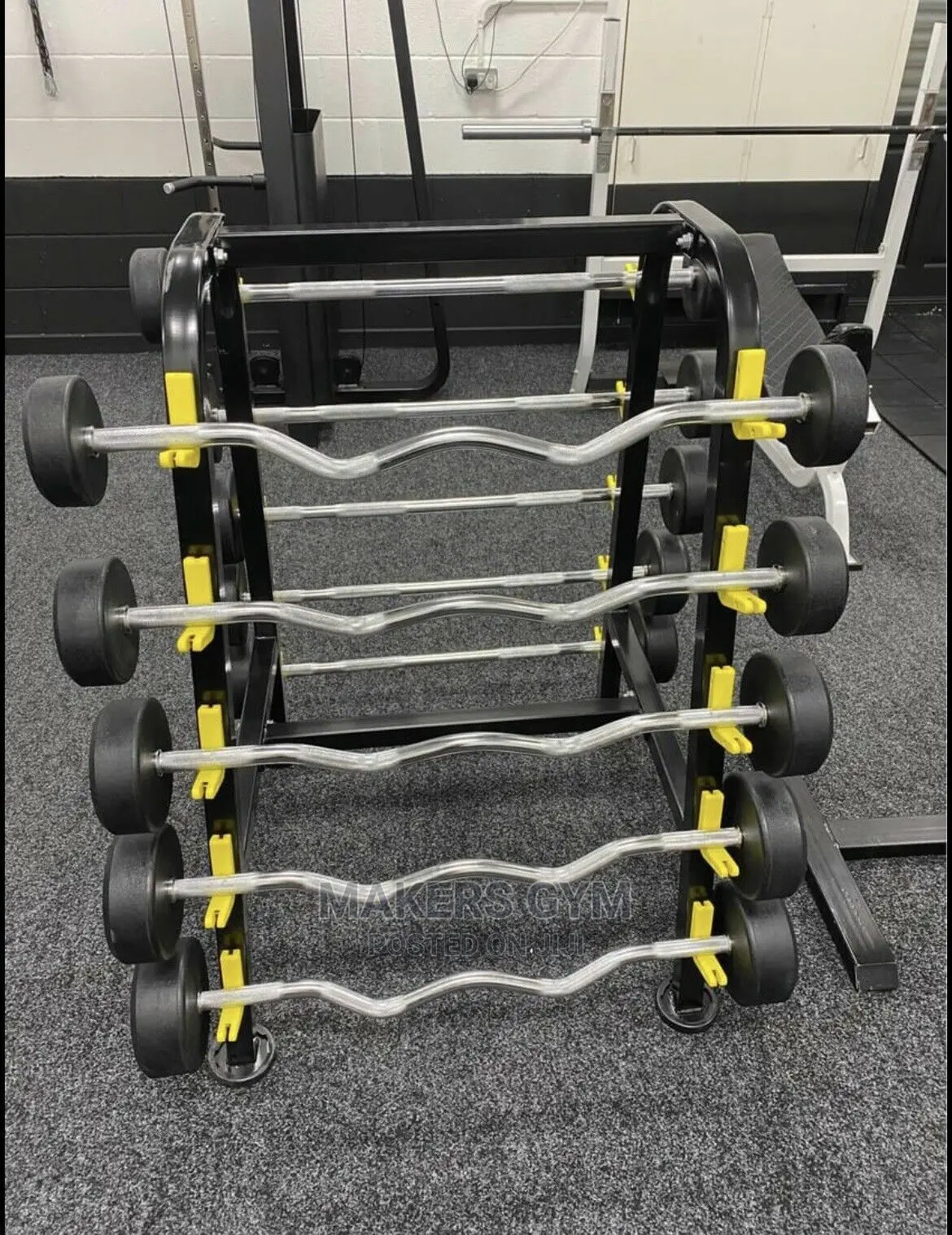 Ez Fixed Weight and Straight Bars Set With Rack 10kg-
