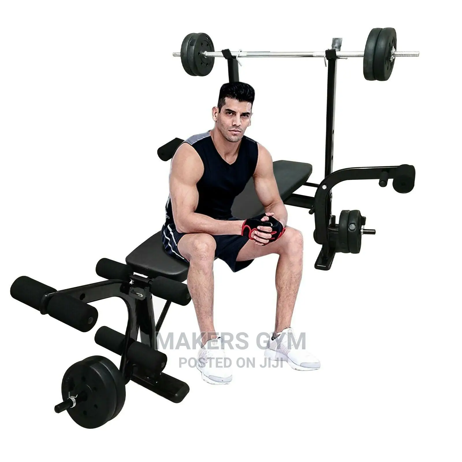 Weight Bench With Rack