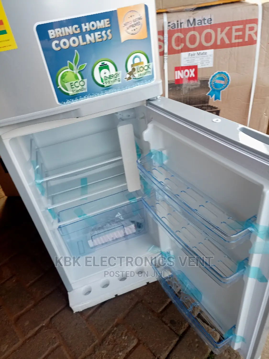 Nasco 108ltr(N214) Double Door Refrigerator